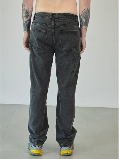 JEAN ANCHO CARPINTERO - NEGRO
