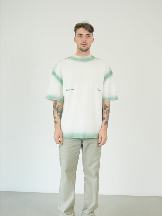 CAMISETA OVERSIZED PINTADA - VERDE