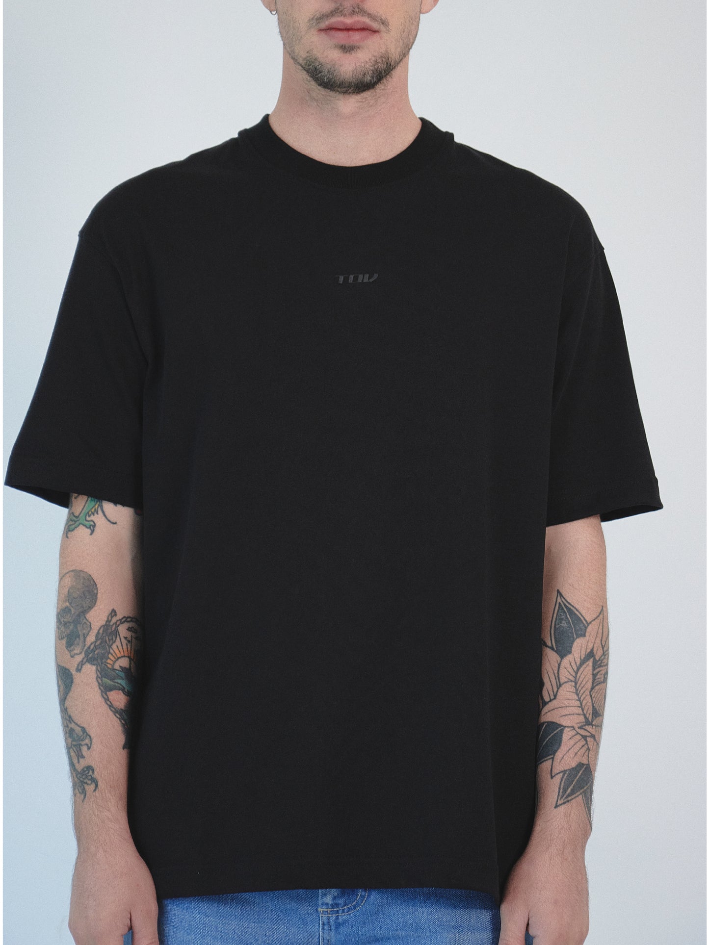 REGULAR FIT TOV TONO A TONO - NEGRO