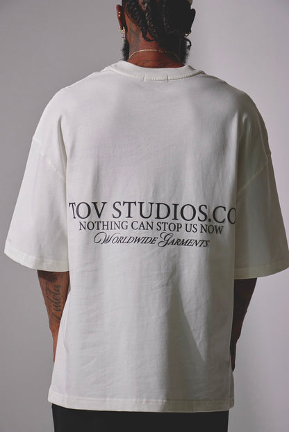 CAMISETA OVERSIZE TOV STUDIOS.CO - IVORY