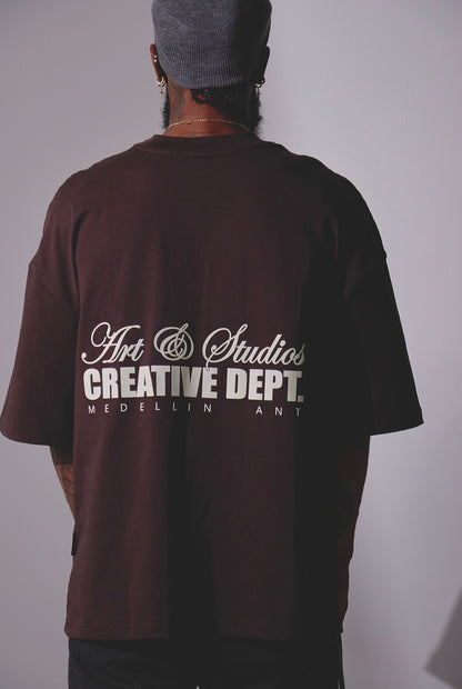 CAMISETA OVERSIZE ART & STUDIOS - CAFÉ