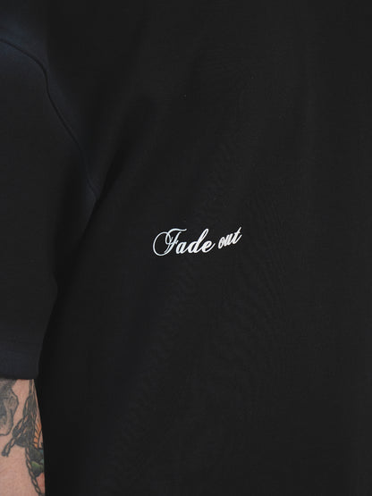 CAMISETA OVERSIZED PINTADA - NEGRA