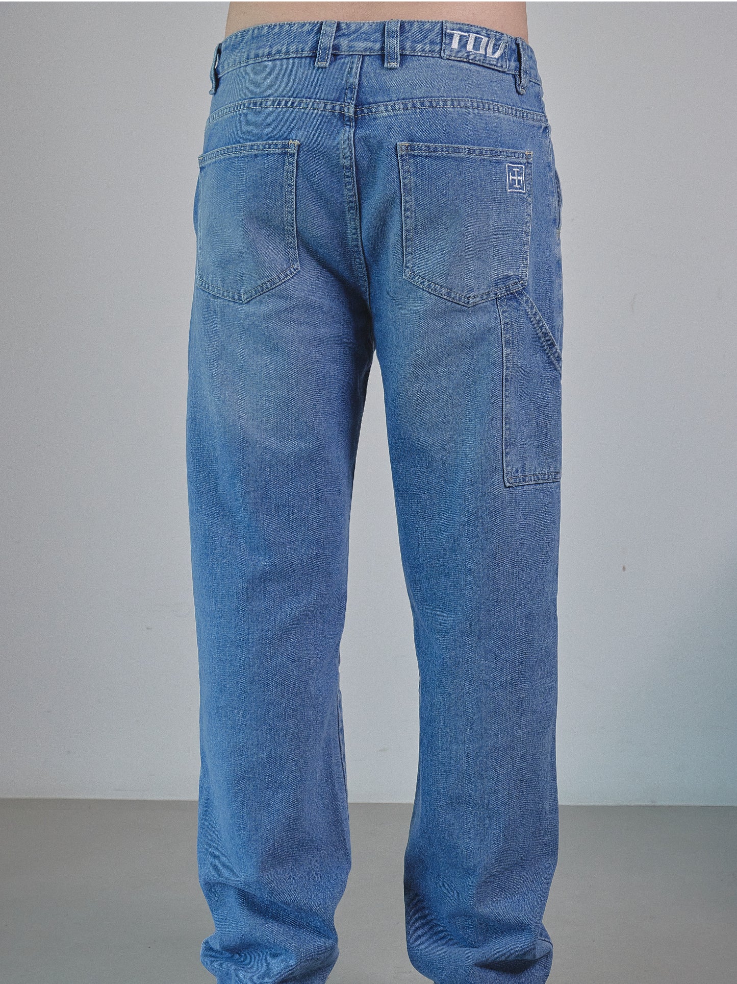 JEAN ANCHO CARPINTERO - AZUL